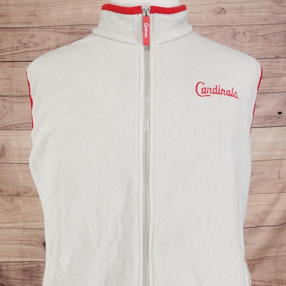 ST LOUIS CARDINALS SGA STADIUM GIVEAWAY FLEECE VEST SIZE XL
